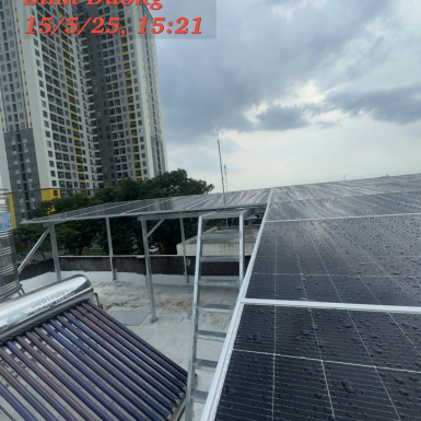 Hệ thống hoà lưới có lưu trữ 8,2kwp và lưu 10kwh tại Dĩ An - Bình Dương