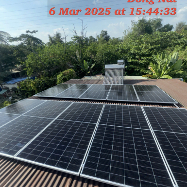 Lắp đặt hệ thống điện mặt trời hòa lưới có lưu trữ 8kWp tại Biên Hòa – An Phát Solar