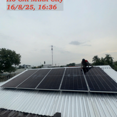lắp đặt hệ thống điện mặt trời hòa lưới có lưu trữ 6,5kWp tại TP.HCM | An Phát Solar