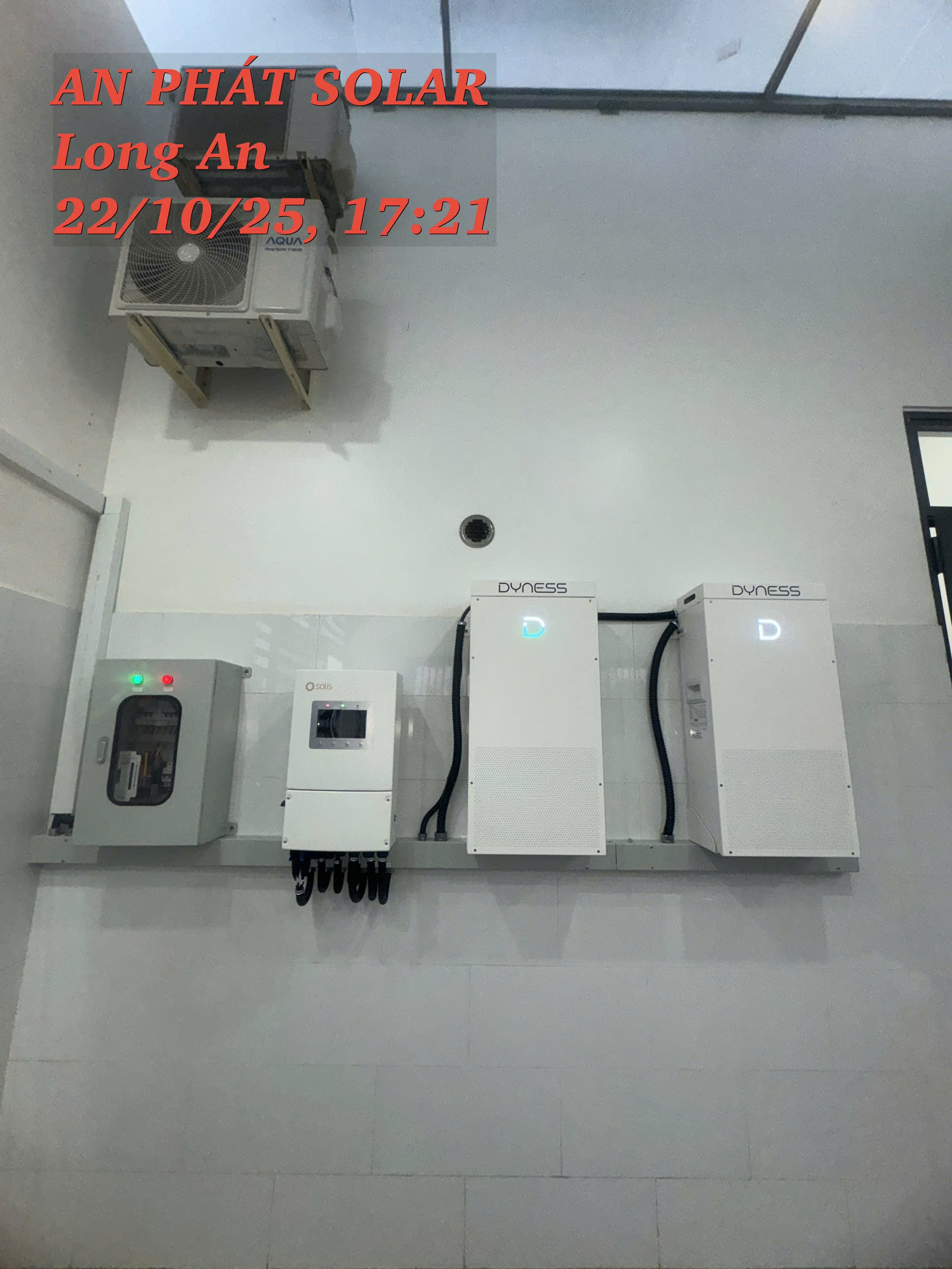 hệ thống điện mặt trời hòa lưới có lưu trữ