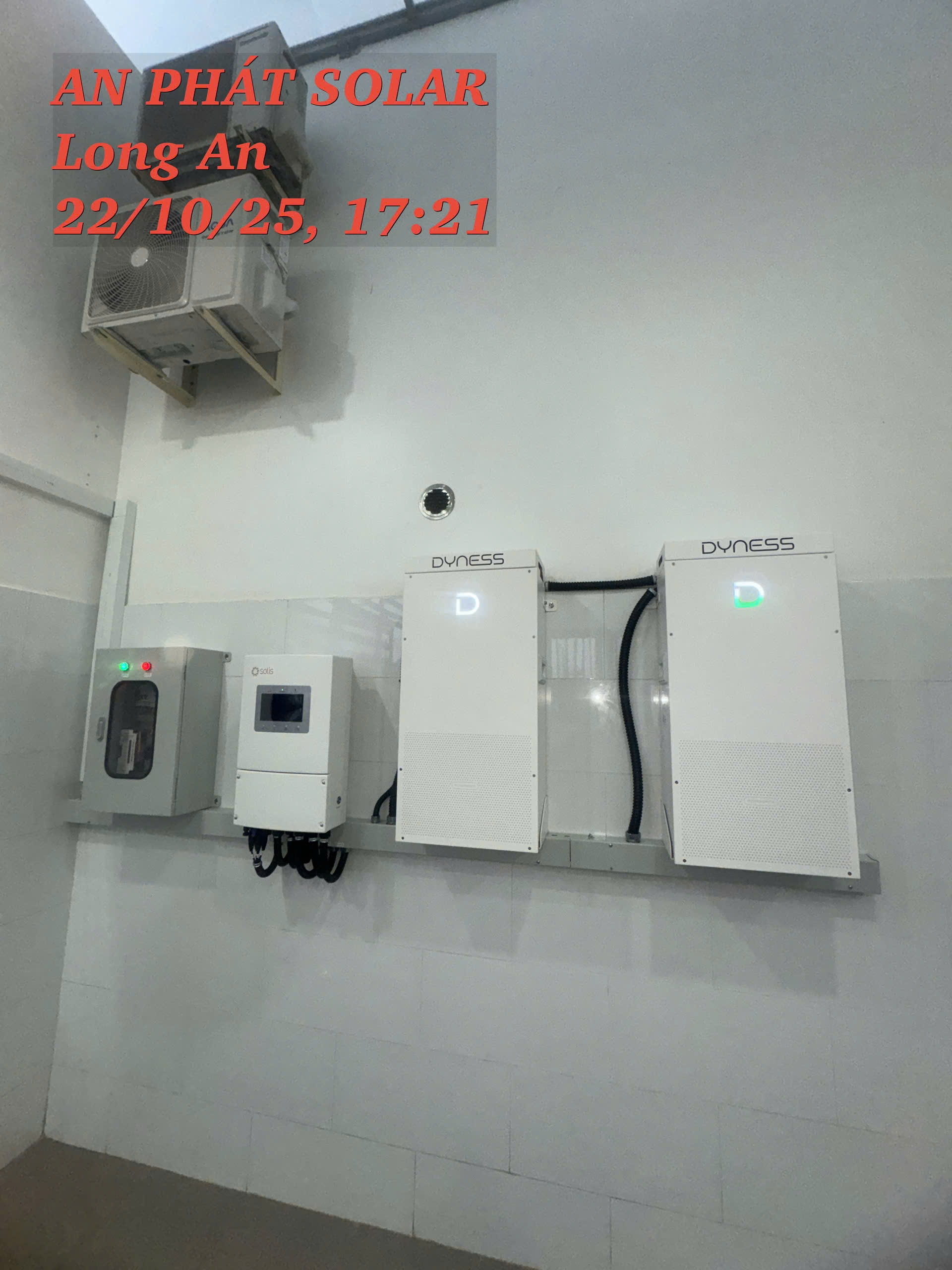 hệ thống điện mặt trời hòa lưới có lưu trữ