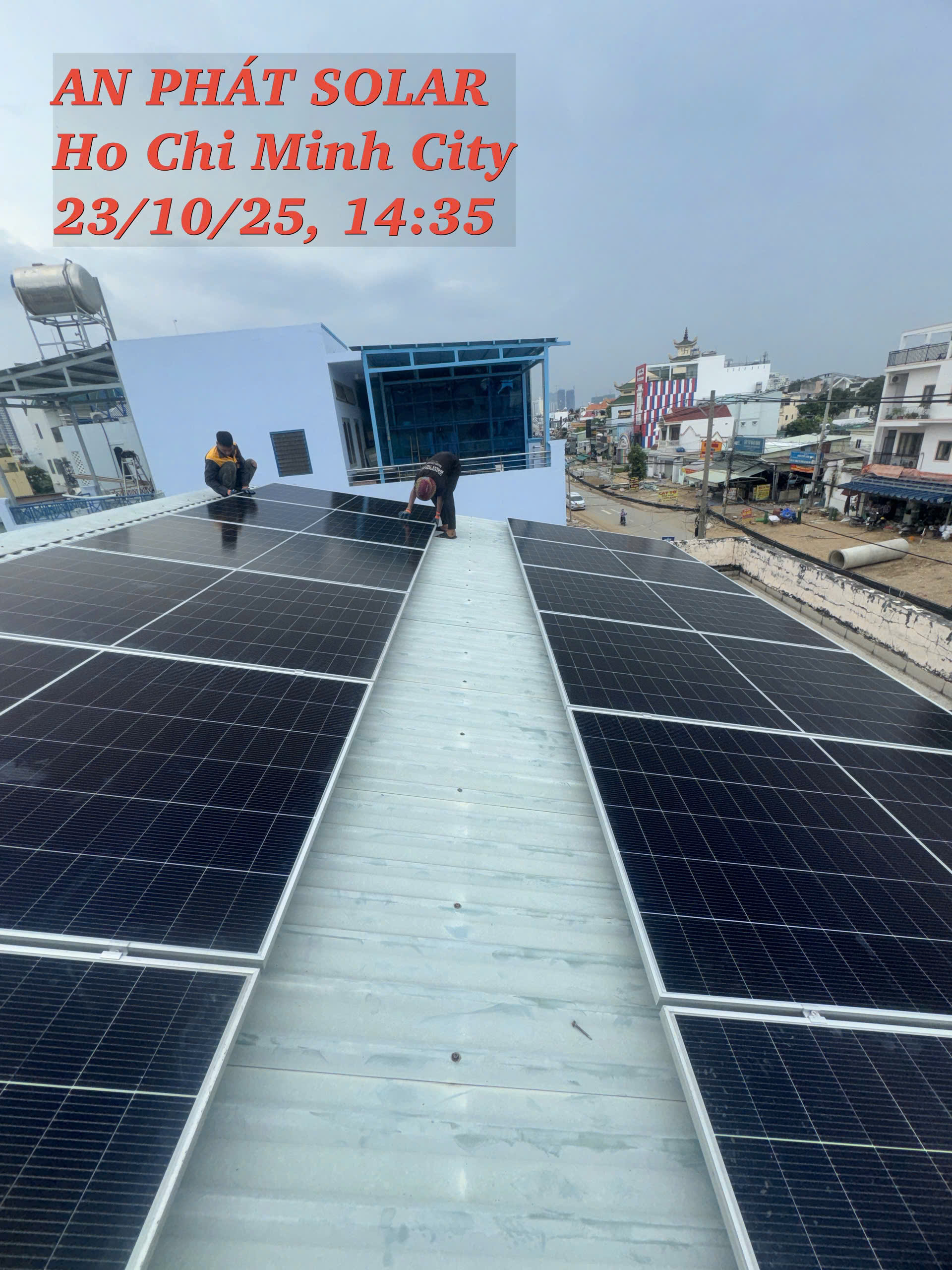 Hệ thống điện mặt trời hòa lưới có lưu trữ 17kWp