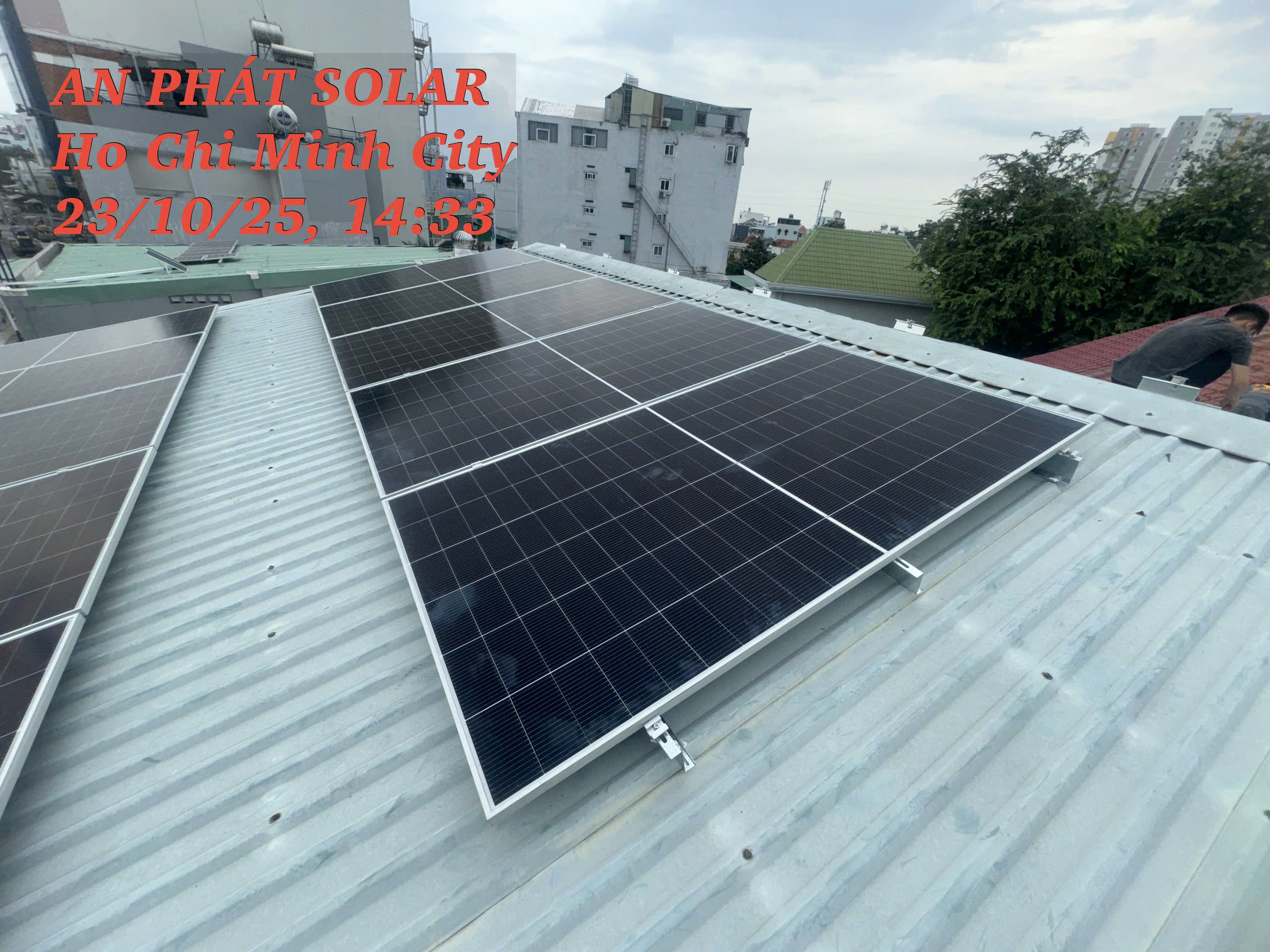 Hệ thống điện mặt trời hòa lưới có lưu trữ 17kWp