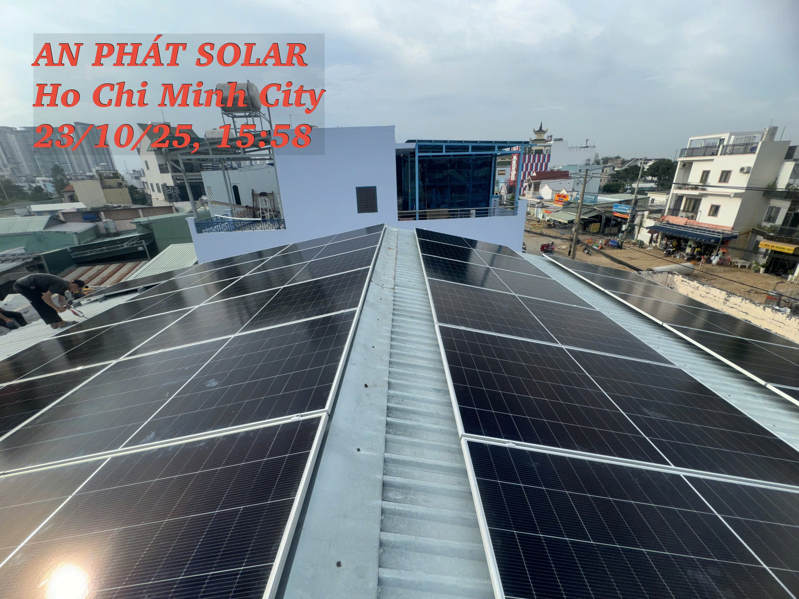 Hệ thống điện mặt trời hòa lưới có lưu trữ 17kWp