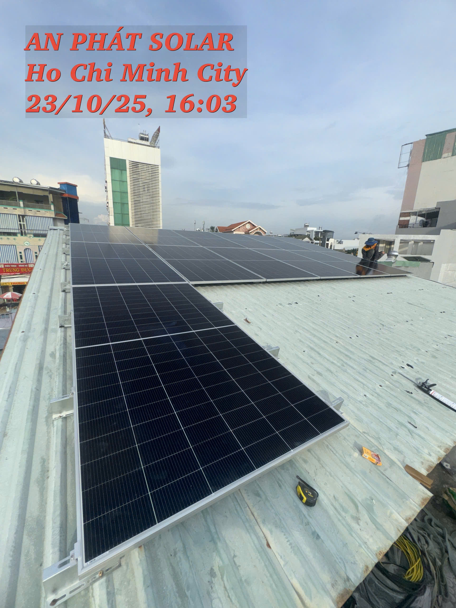 Hệ thống điện mặt trời hòa lưới có lưu trữ 17kWp