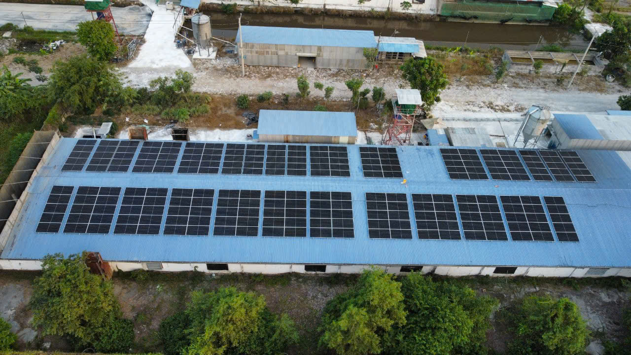 Hệ Thống Điện Mặt Trời Hòa Lưới Bám Tải 120kWp Tại Trang Trại Chăn Nuôi – Phụng Hiệp, Hậu Giang